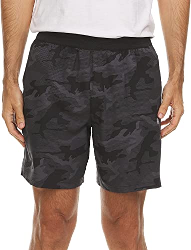 Russell Athletic Mens Chaser Stretch Woven Short With 7" Inseam, Black Dot Camo, Large #TOP30