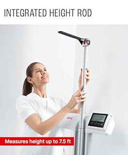 Seca 777 Medical Scale – Professional Physician Scale - Accurate Weight with Consistent Results and BMI - Eye Level Height Rod and Tilt Proof Safety - Weight Capacity 550 lbs / 220 kg