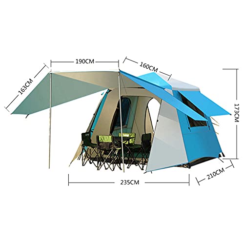 Tente de camping familiale double couche pour plage et randonnée - 6