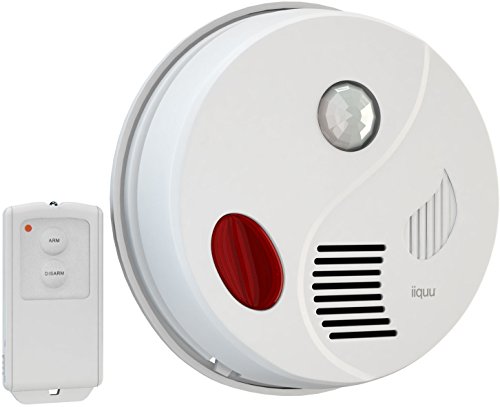 Preisvergleich Produktbild iiquu Sensor Alarm Decke; Bewegungsmelder Alarm mit Fernbedienung und zusätzlicher Türgong-Funktion, laute 110db Sirene