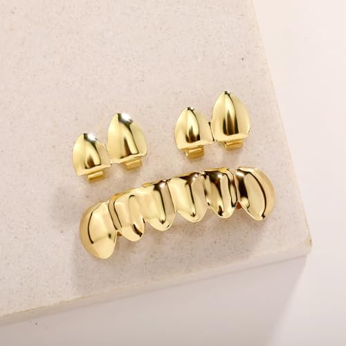 Morain Grillz pour dents Hiphop - Unisexe - Brillant - Alliage - Haut et bas - Tendance – vue 4
