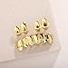3Pieces Hip Hop Teeth Grillzs Set Street Styles Glossy Teeth Grillzs Set Upper and Lower Fit Hip Hop Fashion Brace HipHop