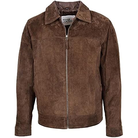 House Of Leather Men's Suede Harrington Jacket Cover