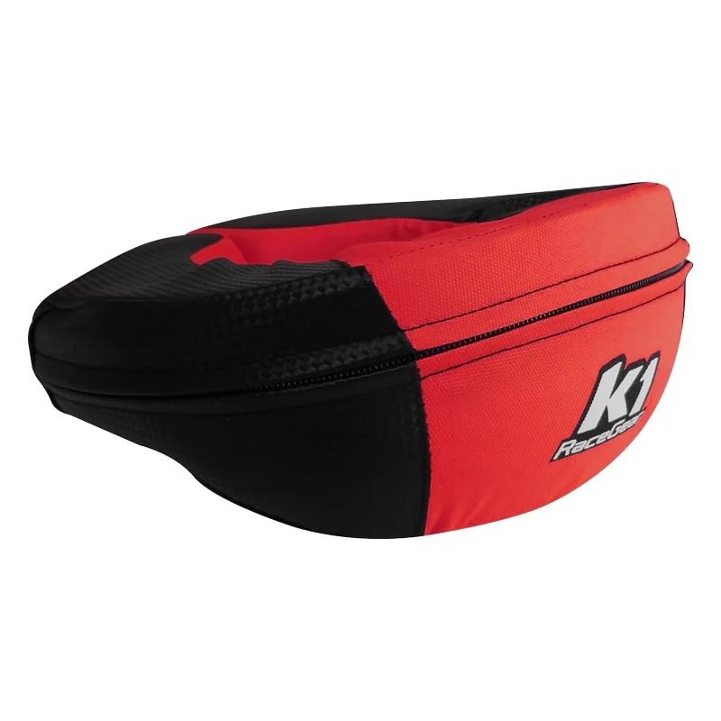 Collar de Cuello Para Kart Adulto Carbono Rojo miniatura 1