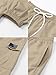 SANGTREE Girls Cargo Pants, Elastic Waist Drawstring Loose Tapered Multi Pockets Cargo Jogger Pants for Girl, Khaki,11-12 Years = Tag 160