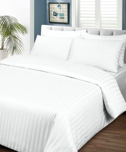 Image of Double Bed Duvet Cover 92 x 102 Inches | 250 TC Premium Glace Cotton Soft & Breathable Comforter Cover with Closure | for Home, Hotel, Guest House & PG |