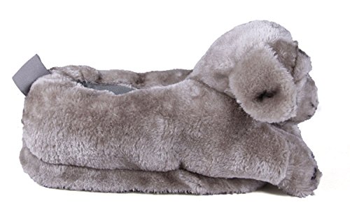 Happy Feet Slippers Gray Puppy Animal Slippers for Adults and Kids, Cozy and Comfortable, As Seen on Shark Tank (XX-Large)3
