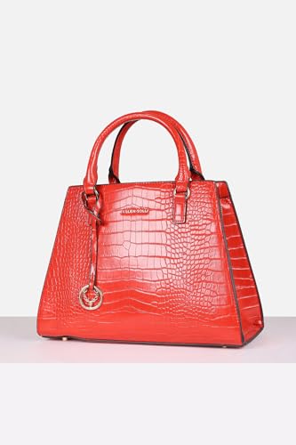 Image of Allen Solly Women's Medium Shoulder & Crossbody Bag | Vegan Leather | Textured Finish | Lightweight & Durable | Everyday Use