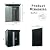 VeroFree 5ft 3ft Outdoor Metal Storage Shed with Transparent Plate, Black – Durable, Weather-Shed for Tools & Equipment (1 Doors)
