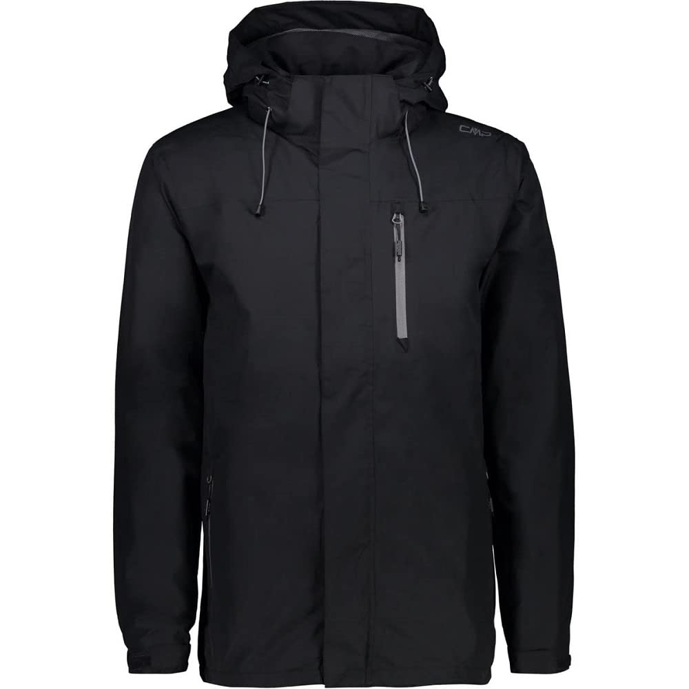 CMP - Man Jacket Zip Hood With Ventilation, Anthracite, 54