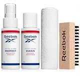 Reebok Athletic Kit - Shoe Cleaner Kit for Sneakers, Mesh, Leather, Suede, and Canvas - Shoe Cleaning Kit, Includes 2oz Shoes Cleaner, 2oz Shoe Protector Spray, Premium Shoe Brush and Microfiber Cloth