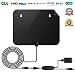 HDTV Antenna,50 Mile Range Digital TV Receiver with Detachable Amplifier, USB power supply and 16.4ft Coax Cable,Indoor TV Antenna Black Upgrated Version(2018 New version,supports formart 1080p,4K)