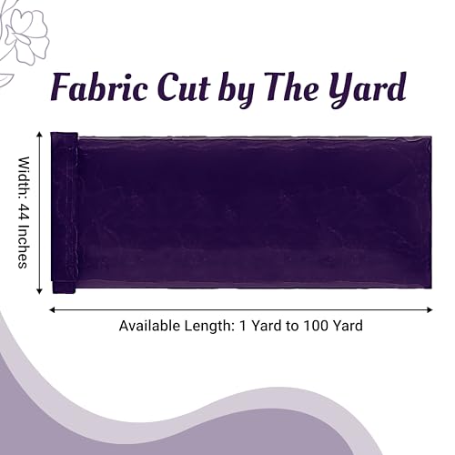Image of MDS Pack of 10 Yard Sheer Organza Fabric for Wedding Party Home Event Banquet Decorations, Backdrop Curtain Craft Dress Sewing Fashion DIY Crystal Organza Tulle Fabric Bolt 44 inch Wide - Purple