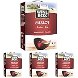 Wine Box Merlot IGP Pays d’Oc trocken Bag-in-Box (1 x 3 l) (Packung mit 4)