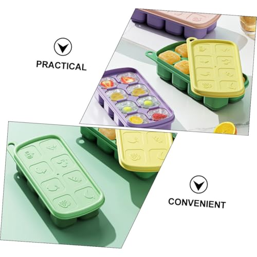 Bandejas para cubitos de hielo con tapa 3 piezas ABOOFAN miniatura 6