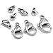 iloveDIYbeads 60pcs Grade A 304 Stainless Steel Lobster Clasps Claw Clasps for Bracelet Necklace Jewelry Making Findings M55- (Mixed 60pcs)
