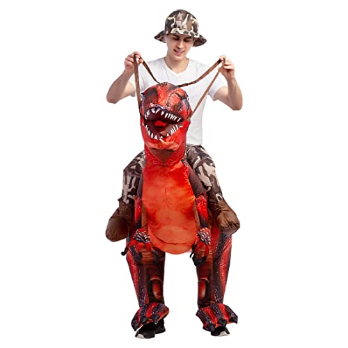 Goosh Inflatable Dinosaur Costume For Adult Halloween Costume Women Man 72Ft Funny Blow Up Costume For Halloween Party Cosplay #TOP5
