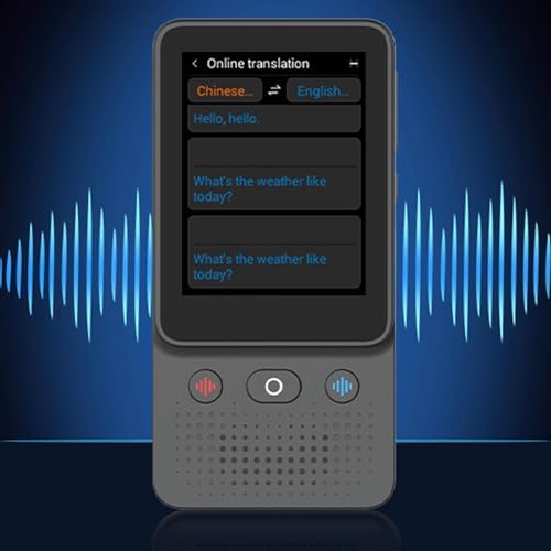 AI Language Translator Device, Two Way Real Time Voice Translation with 138 Languages, WiFi Translator with Recorder, Portable for Travel Business Learning