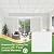 Fasarxiu 24"x24" White Drop Ceiling Tiles Waterproof High-Grade PVC Ceiling Tiles 2x2 Fire-Rated - Easy Drop-in Installation - Case of 12 (48 sq. ft.)