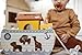 small foot Steckspiel Arche Noah „Safari“, Motorikspielzeug aus Holz mit 15 Tierfiguren, Taufgeschenke für Mädchen und Jungen, für Kinder ab 12 Monaten, 12456