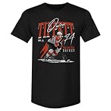 500 LEVEL Owen Tippett Men's Premium T-Shirt - Owen Tippett Philadelphia Player Name WHT (Tri Black, Medium)