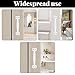 Aeaocvo 2Pcs Gate Handle Pulls, 5.5 Inch White Barn Door Handle with Screws for Sliding Door Gate Cabinet Closet Drawer Garage Shed