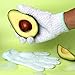 EcoTools Gentle Bath + Shower Gloves, Exfoliating Gloves Remove Dead Skin & Cleanse The Whole Body, Bath Gloves Infused with Avocado Oil to Scrub & Hydrate, Cruelty Free, 1 Pair (2 Gloves)