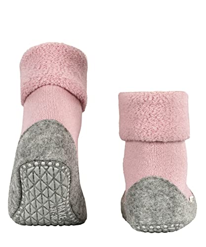 FALKE Women's W HP Cosyshoe Slipper Sock Merino Wool Grey Pink White 1 Pair, 6.5-7.52