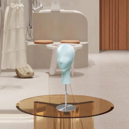 harayaa Modelo de cabeça de manequim, suporte para peruca, óculos multiuso, exibição de peças de cab