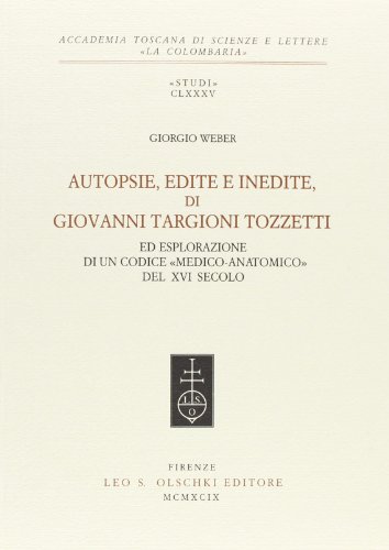 Autopsie, edite e inedite, di Giovanni Targioni
