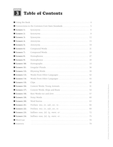 240 Vocabulary Words Kids Need to Know: Grade 3: 24 Ready-to-reproduce Packets That Make Vocabulary Building Fun & Effective (Teaching Resources) - Image 2