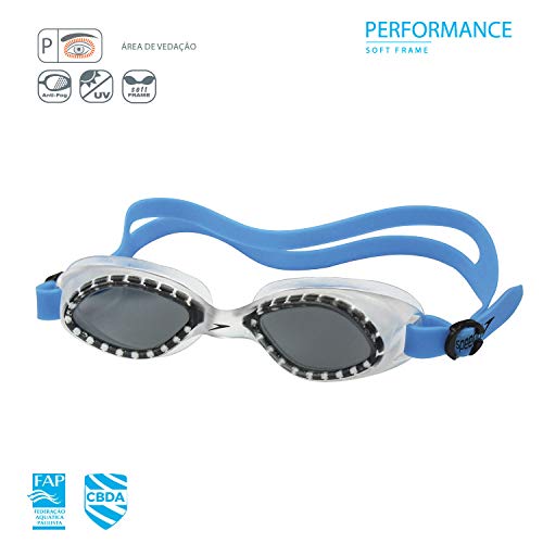 Óculos de Natação Legend, Speedo, Transparente Fume