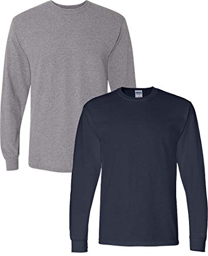 Image of Gildan Adult DryBlend Long Sleeve T-Shirt, Style G8400, 2-Pack