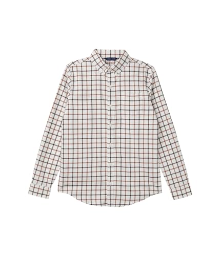 Image of Janie and Jack Plaid Twill Button Down Shirt (Toddler /Little Kid /Big Kid)
