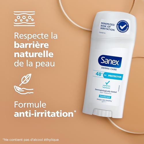 Sanex, Déodorant Stick Derma Care, Protector 48h, 65 ml – vue 5