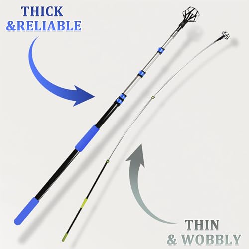 28FT Reach Telescopic Extension Pole, 5-20FT Multi-Purpose Extendable Pole with Universal Twist-on Metal Tip, Lightweight Sturdy Aluminum Paint Roller Extension Pole for Dusting Painting Cleaning by Ketofa - Image 4
