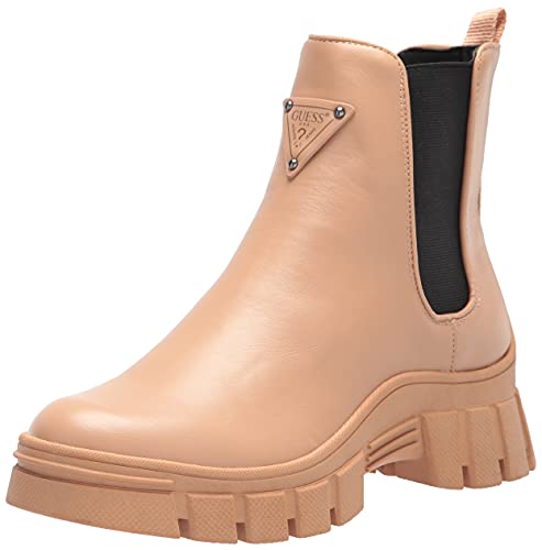 GUESS Damen Hestia Stiefelette, Hautfarben, 38 EU