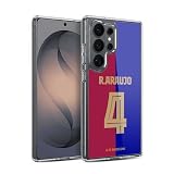 Head Case Designs Officially Licensed FC Barcelona Ronald Araújo 2024/25 Players Home Kit Gel Case [Military Grade Protection] Compatible with Samsung Galaxy S26 Ultra and Compatible with MagSafe