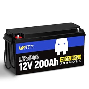 Wattcycle 12V 200Ah LiFePO4 Deep-Cycle-Batterie