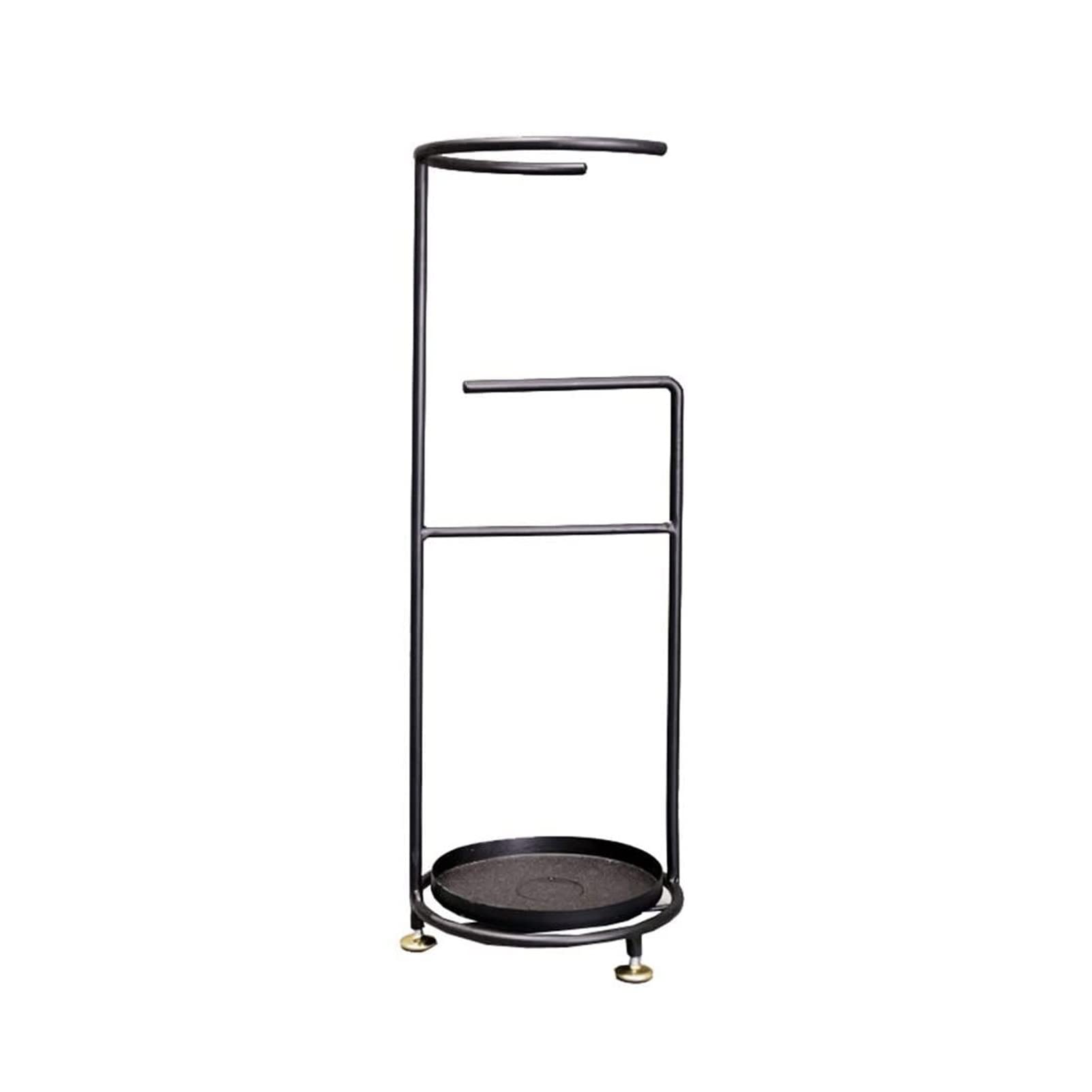 Porte-parapluies en fer forgé noir, support de rangement pour couloir domestique