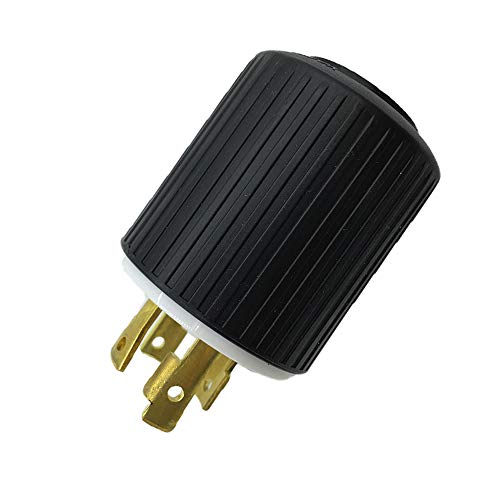 NEMA L14-30P 30 Amp 125/250V 4 Prong Industrial Grade Locking Plug Connector Receptacle - Thumbnail 4
