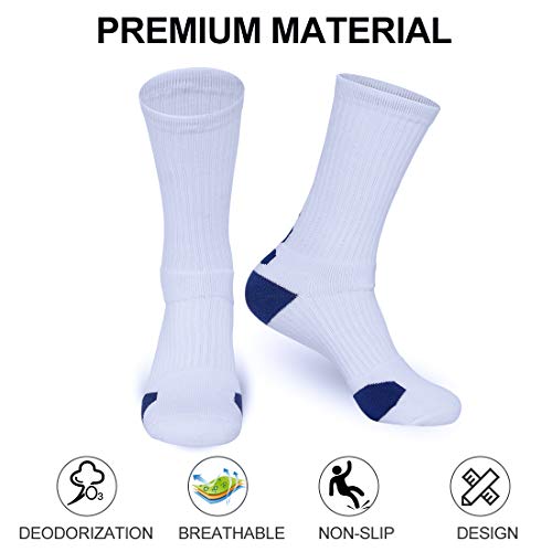 Disile Elite Basketball Socks, Cushioned Athletic Sports Crew Socks For Men & Women #TOP3