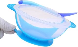 CATERPLAN® Kit Pratinho Infantil Bebê Prato Com Ventosa c/Talher (AZUL)