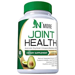 N’More Avocado Soybean Unsaponifiables Joint Health Supplement 400 mg, Non-GMO, Dairy, Gluten & Shellfish Free, 60 Day…
