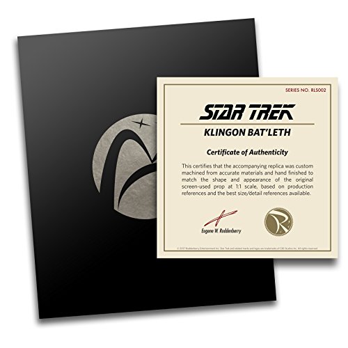 Roddenberry Star Trek Klingon Bat'leth Prop Replica