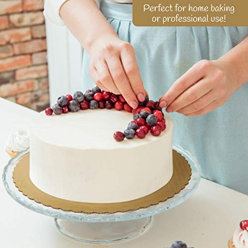 Round Cake Boards By Pro Dispose – Set Of 24 White Cake Circles – 8 Of Each Size Cake Rounds (6, 8, and 10 Inches) – Ideal For Cake Decorating & Multi-Tier Stacked Cakes (6” 8” 10” (24 Pack))