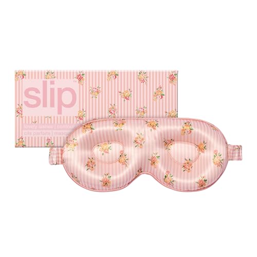 slip Petal Contour Sleep Mask | Pure Silk 100% Mulberry Silk | Contoured Design for Optimal Light Blocking & Comfort | Soft Gentle on Skin Adjustable Strap for Perfect Fit | Ideal for Restful Sleep