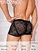 ChiaoLezhee Mens Sexy Floral Lace Lingerie, Low Rise Sissy Pouch Panties, Ice Silk Sheer fits 30-38, Black, One Size