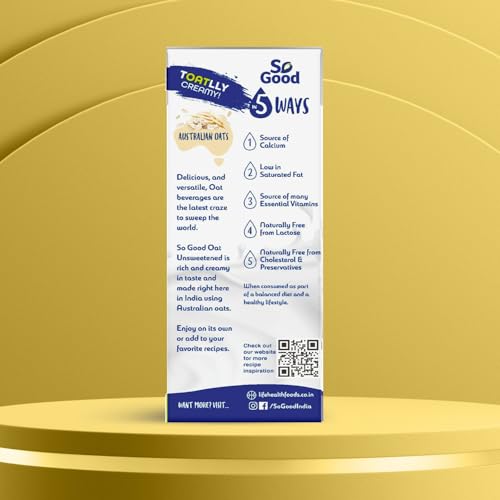 Image of So Good Oat Beverage Unsweetened 200ml 1.2L (6 x 200ml)