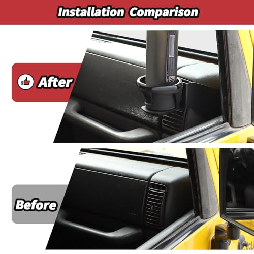 Portavasos para puerta delantera Jeep Wrangler TJ 1997-2006 miniatura 3